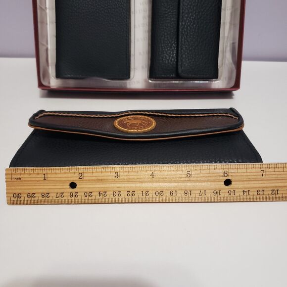 Huntington Ridge 4pc Set Wallet  Key  Ring Notebook  Checkbook Set Black Faux... - Picture 8 of 12